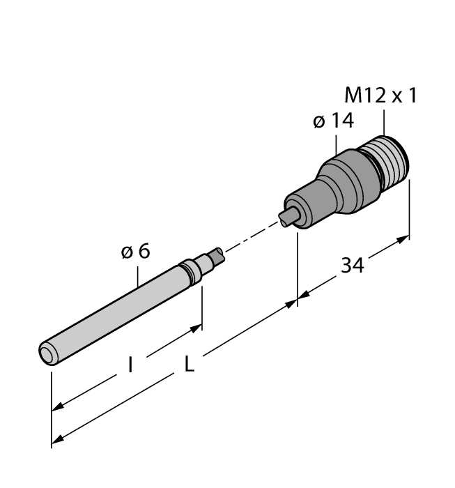 Turck Temperature Detection - Probe # TP-306A-CF-H1141-L5000