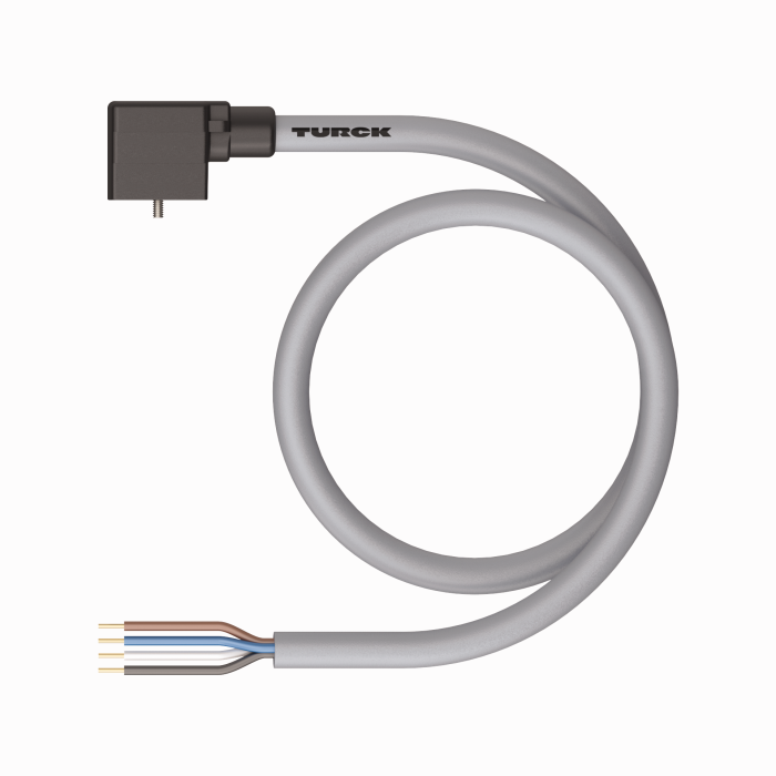 Turck Valve Connector, A Type - Connection Cable # VAS 3-A580-3M