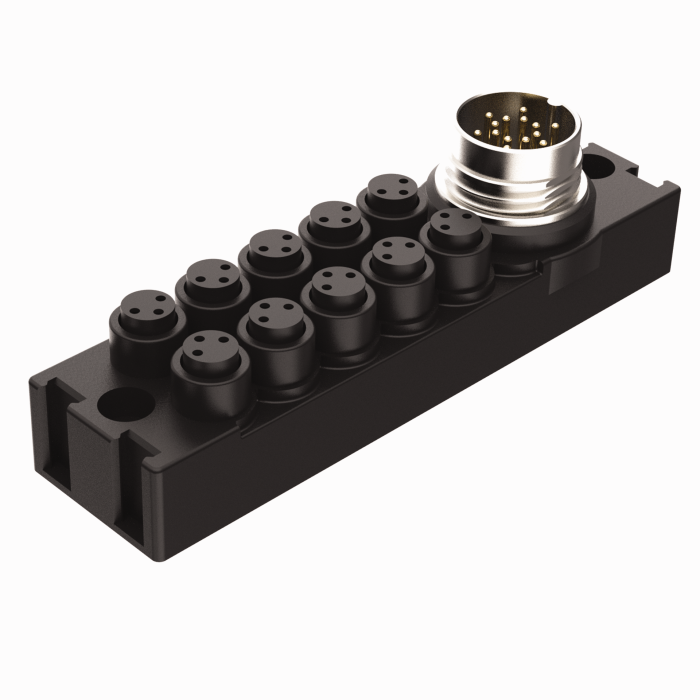 Turck Actuator and Sensor Junction Box - 10 Port # VB 1003-BS14