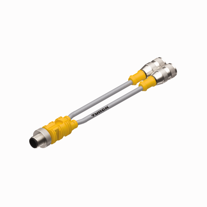 Turck M12 Eurofast Splitter / Tee # VBRS 4.4-2RK 4T-10/9