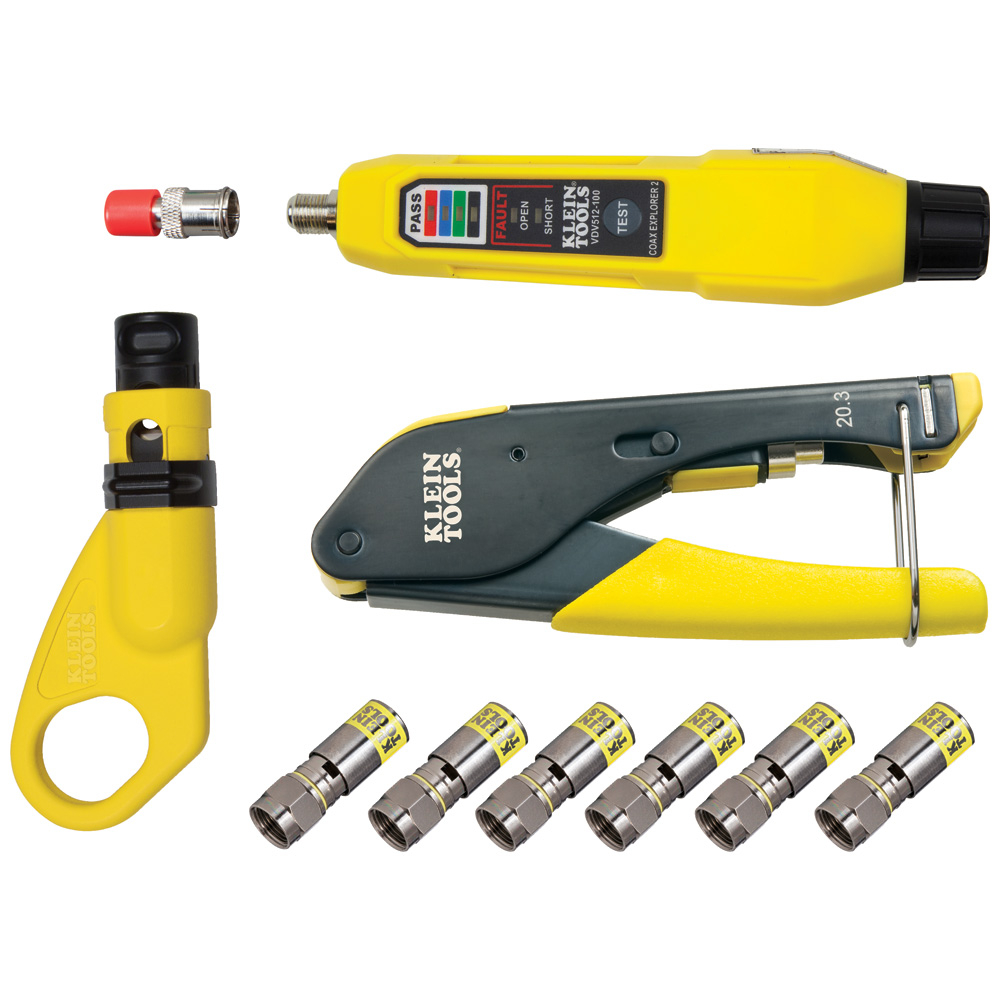 Klein Coax Cable Installation & Test Kit # VDV002-818
