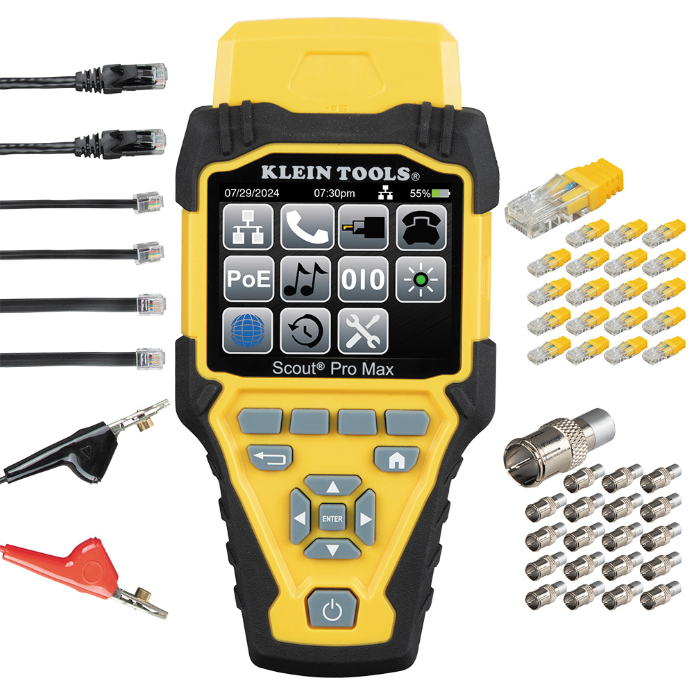 Klein Scout Pro MAX Network Cable Tester with Remote Set # VDV501-770