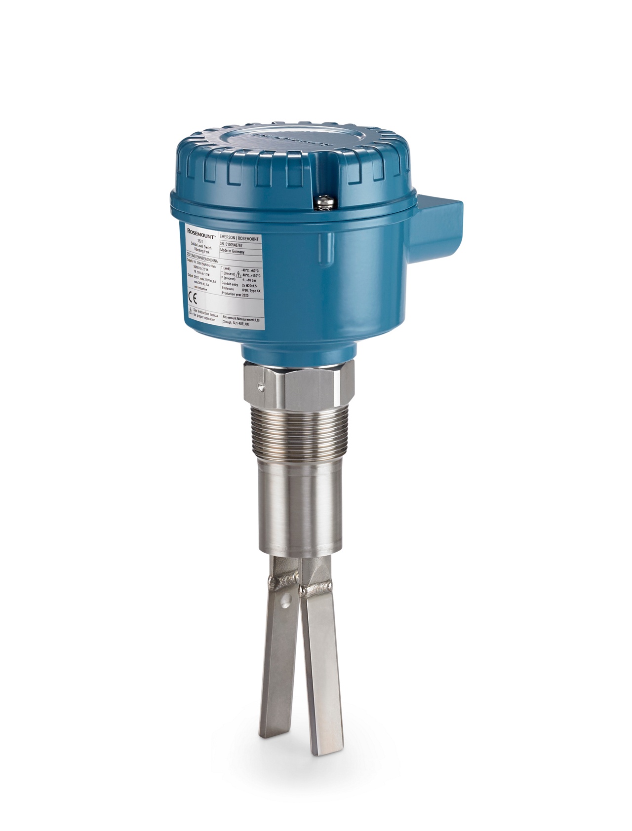 Rosemount 2521 Solids Level Switch (High-Sensitivity Vibrating Fork)